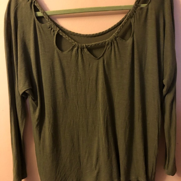 Olive green top - Picture 4 of 4